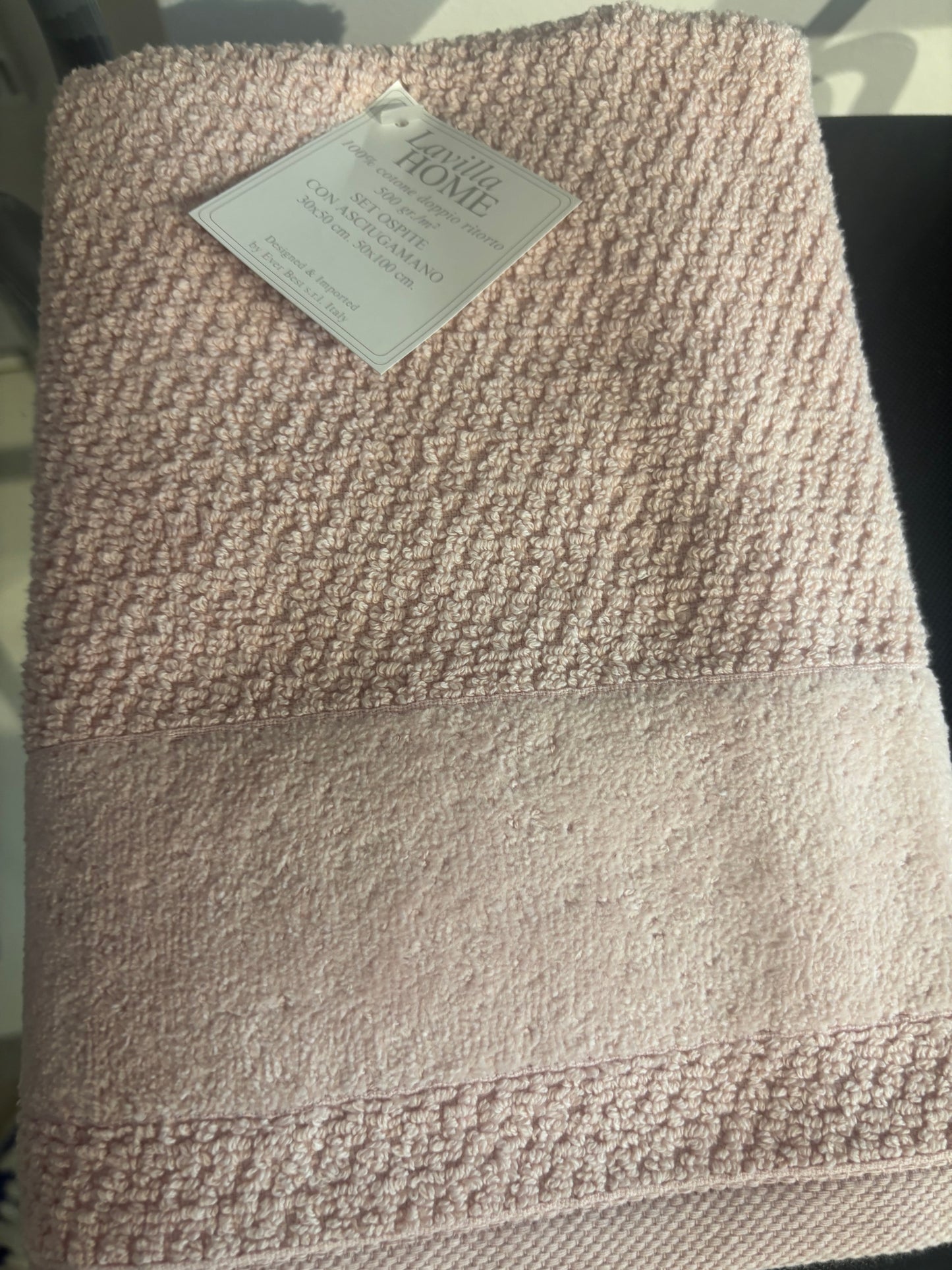 Set asciugamano viso e ospite